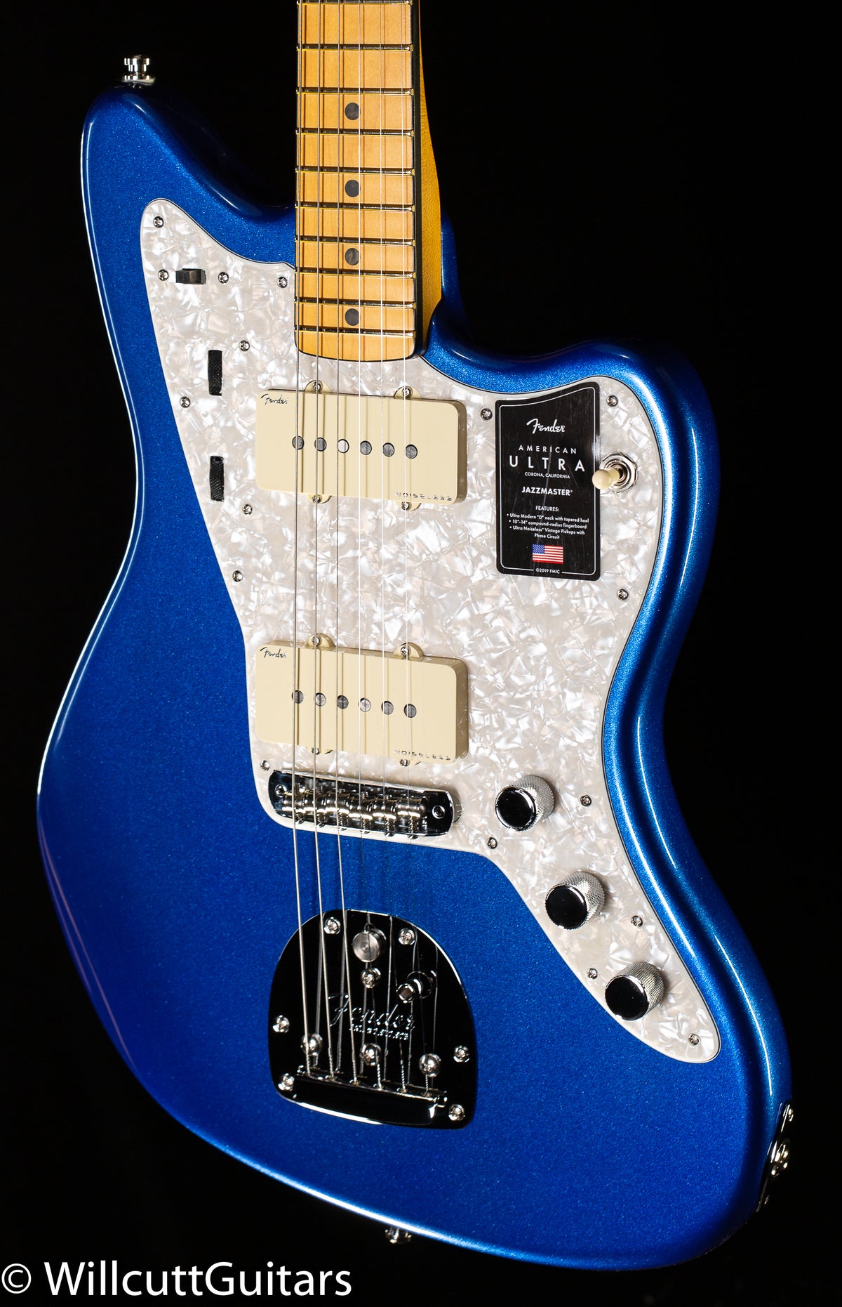 Fender American Ultra Jazzmaster Maple Fingerboard Cobra Blue (542)