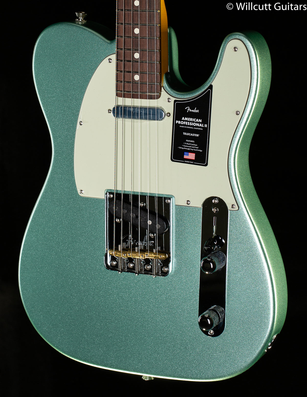 Fender American Professional II Telecaster, Rosewood Fingerboard, Mystic Surf Green (124)