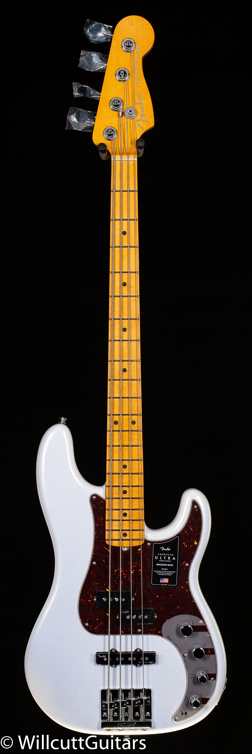 Fender American Ultra Precision Bass Maple Fingerboard Arctic 
