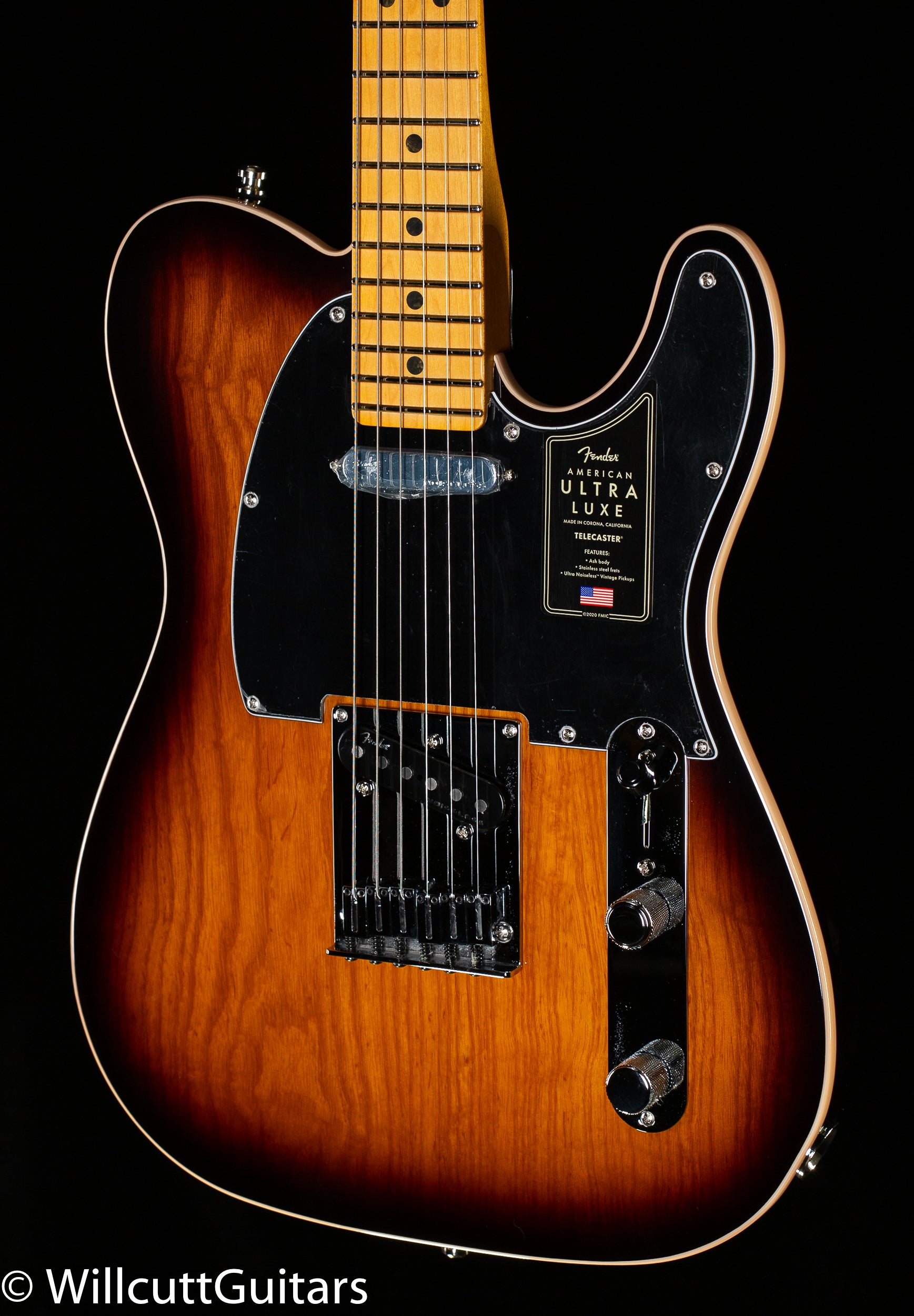 Fender Ultra Luxe Telecaster Maple Fingerboard 2-Color Sunburst (382) -  Willcutt Guitars
