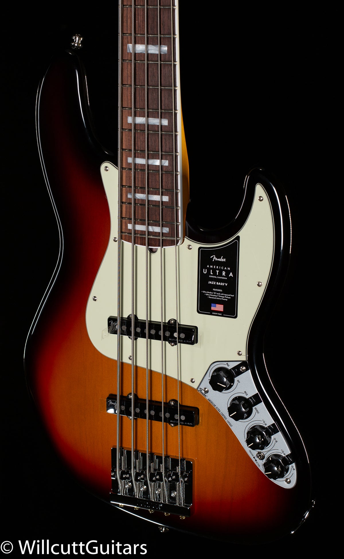 Fender American Ultra Jazz Bass V Rosewood Fingerboard Ultraburst  (413)