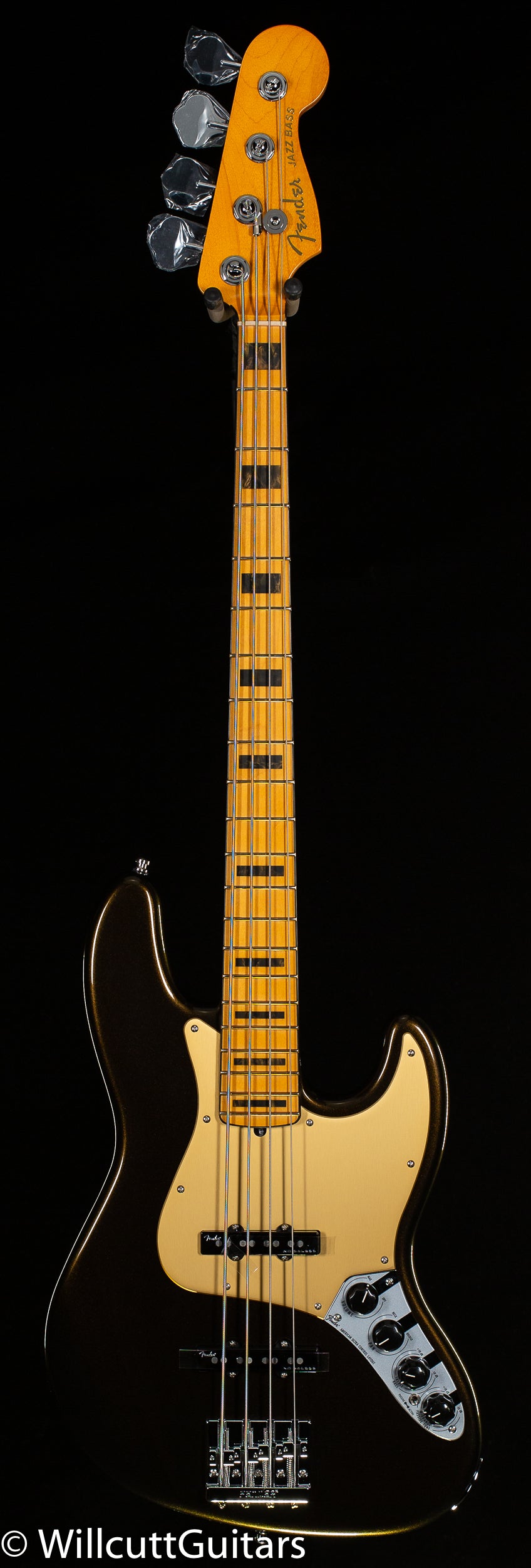 Fender American Ultra Jazz Bass Maple Fingerboard Texas Tea (934)