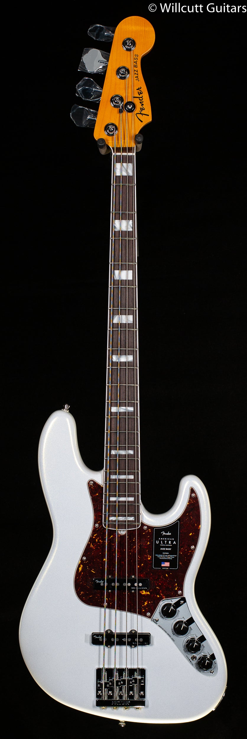 ベース Fender American Ultra jazz bass Fender American Ultra Jazz Bass Rosewood Fingerboard Arctic Pearl