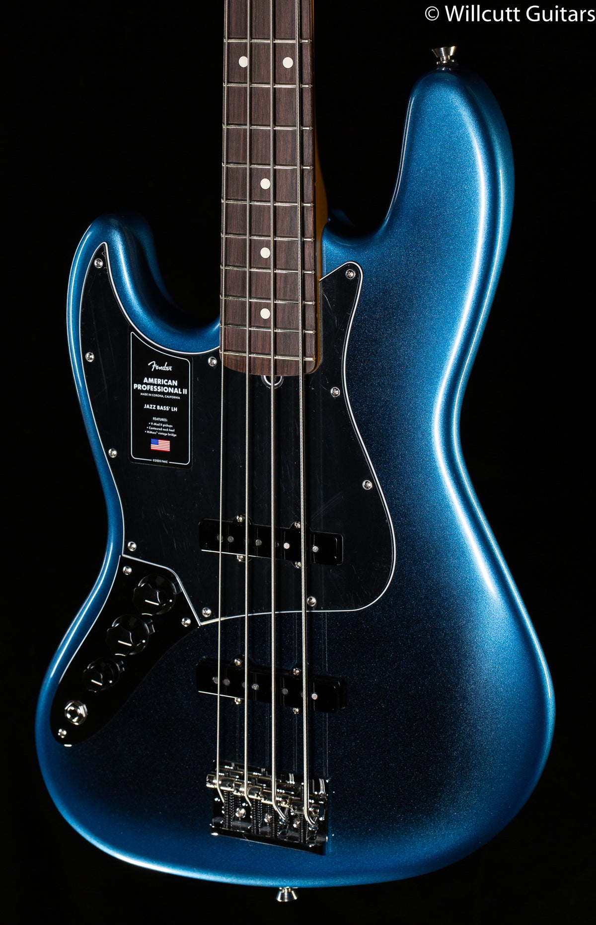 Fender American Professional II Jazz Bass Rosewood Fingerboard Dark Night Left Handed (685)