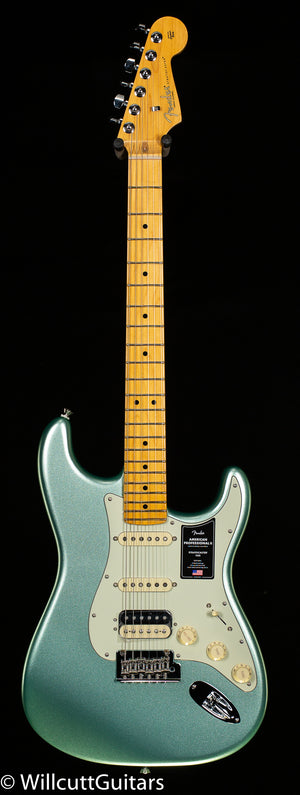 Fender American Professional II Stratocaster HSS Maple Fingerboard Mystic Surf Green (472)