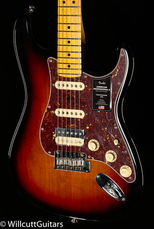 Fender American Professional II Stratocaster HSS Maple Fingerboard 3-Color Sunburst (718)