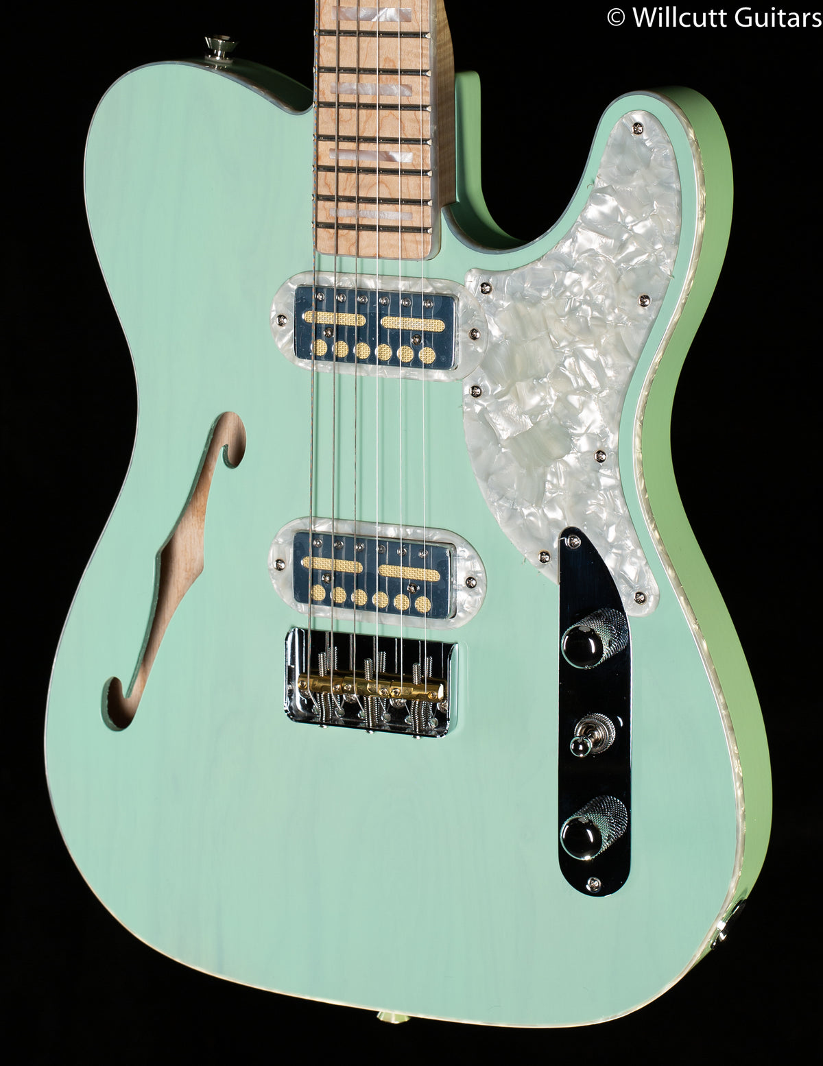 Fender Parallel Universe II Tele Magico, Maple Fingerboard, Transparent Surf Green (856)