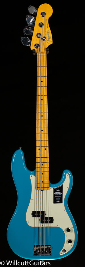 Fender American Professional II Precision Bass Maple Fingerboard Miami Blue (801)