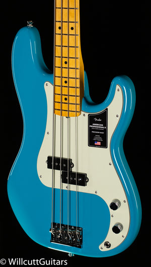 Fender American Professional II Precision Bass Maple Fingerboard Miami Blue (801)