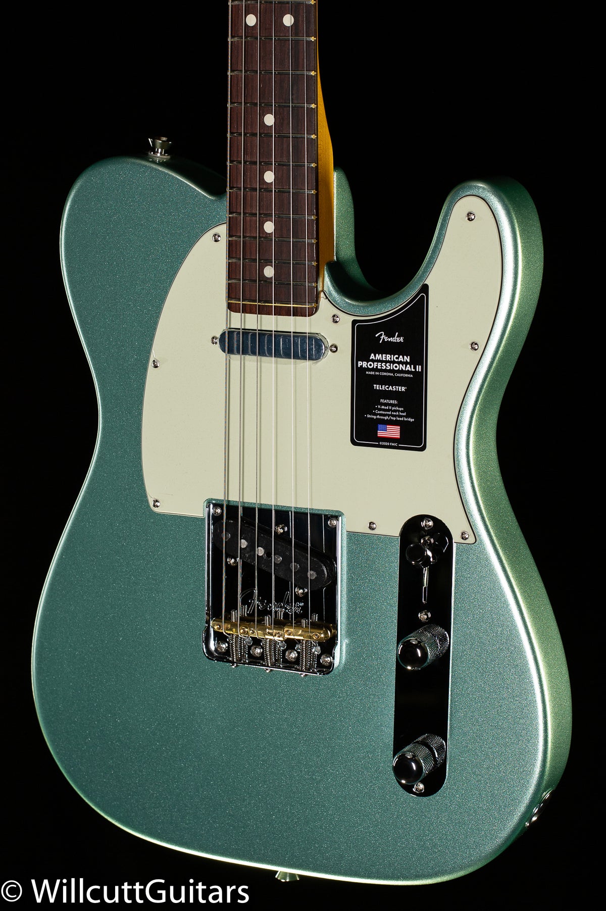 Fender American Professional II Telecaster Rosewood Fingerboard Mystic Surf Green (621)