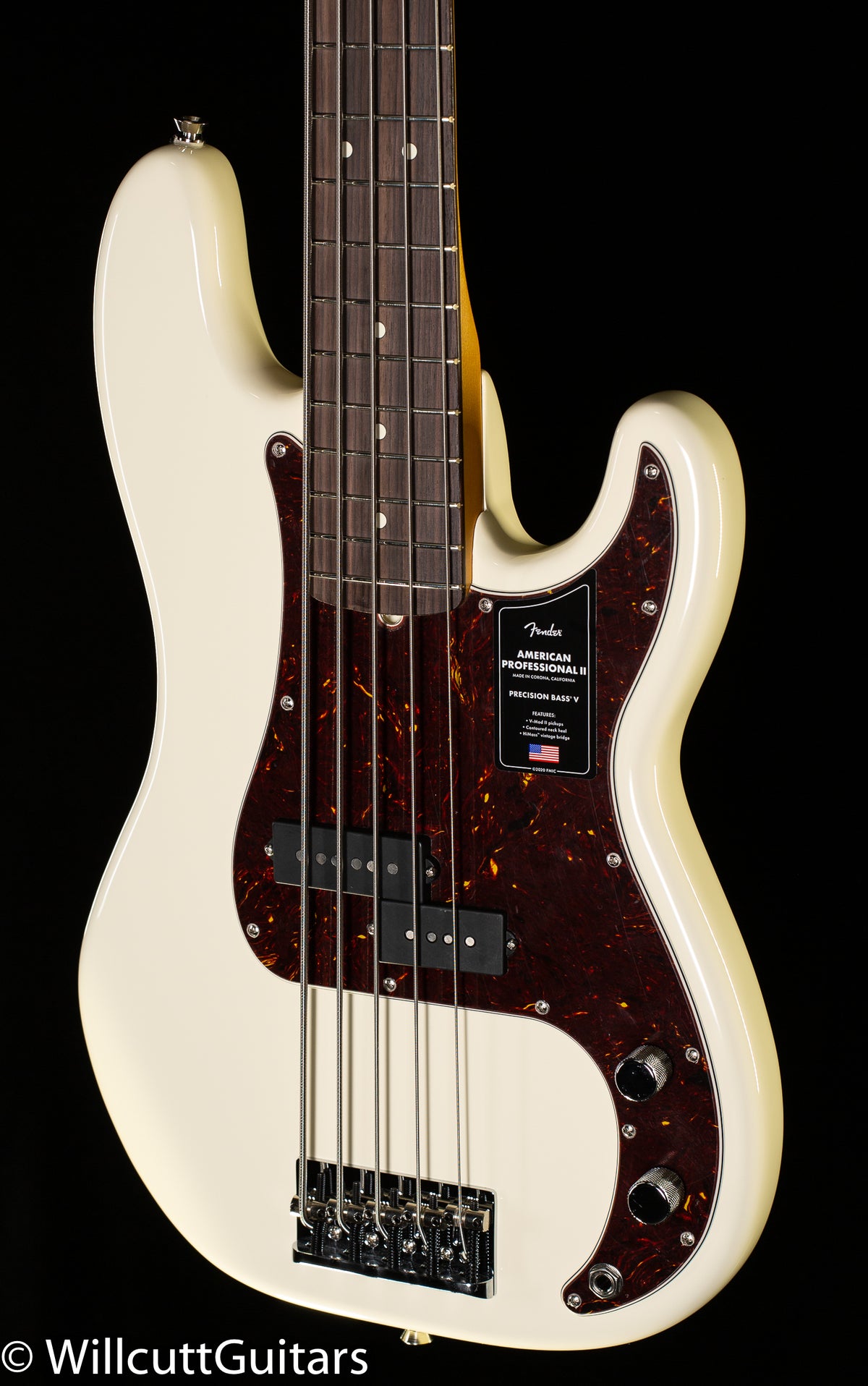 Fender American Professional II Precision Bass V Fingerboard Olympic White (048)
