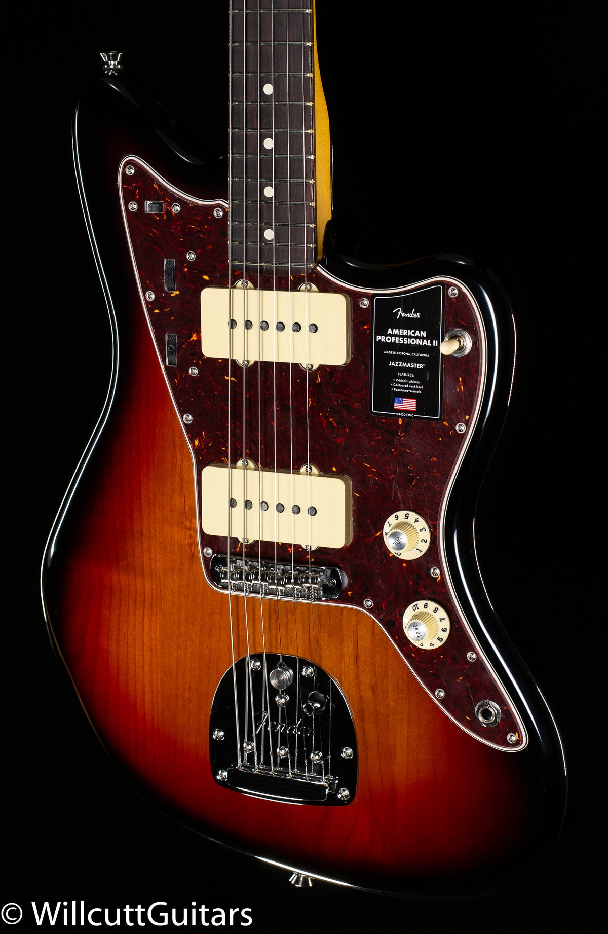 Fender American Professional II Jazzmaster Rosewood Fingerboard 3-Color Sunburst (633)