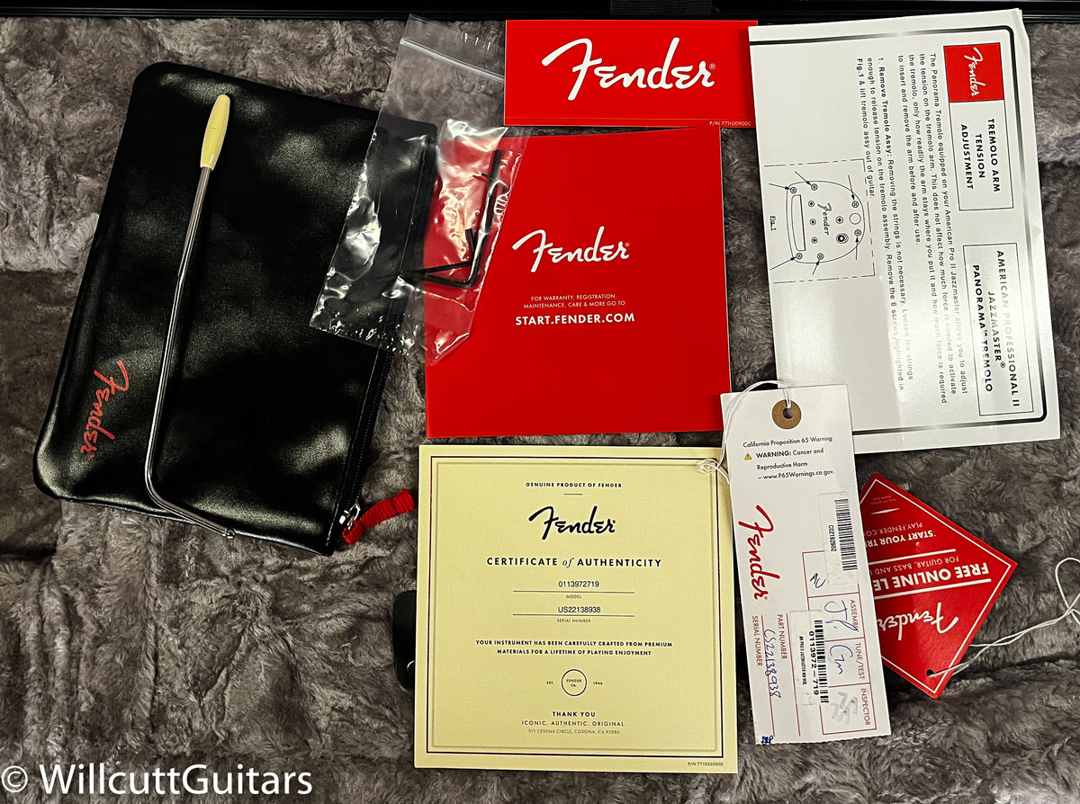 Fender American Professional II Jazzmaster Maple Fingerboard Miami Blue (938)