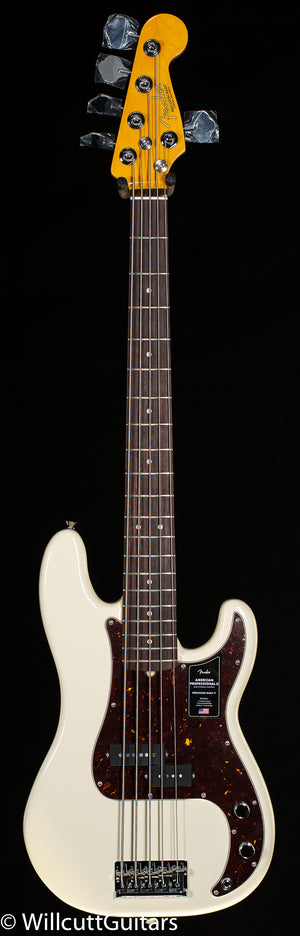 Fender American Professional II Precision Bass V Fingerboard Olympic White (781)