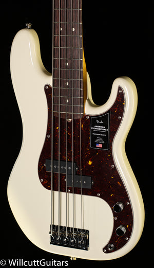 Fender American Professional II Precision Bass V Fingerboard Olympic White (781)