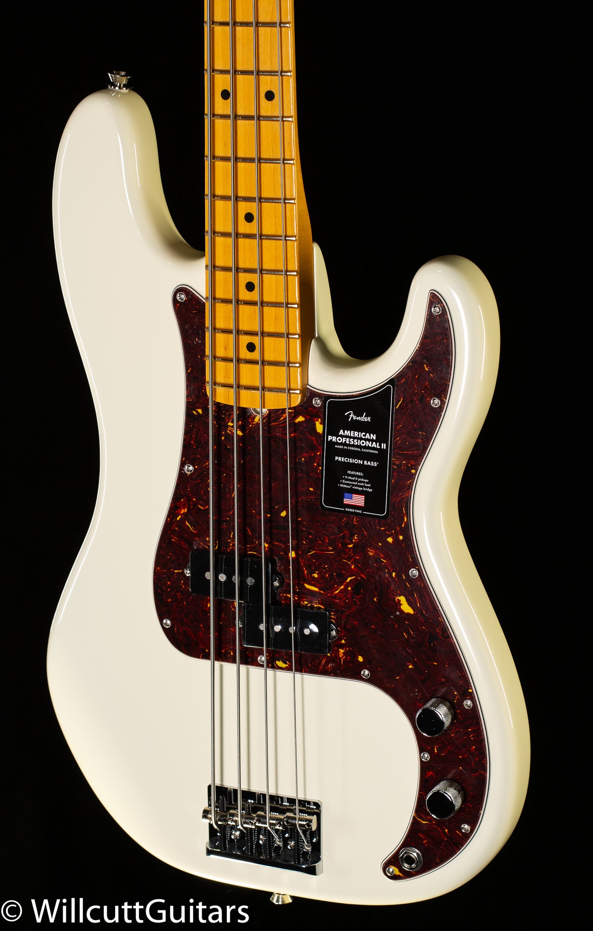 Fender American Professional II Precision Bass Maple Fingerboard Olympic White (923)