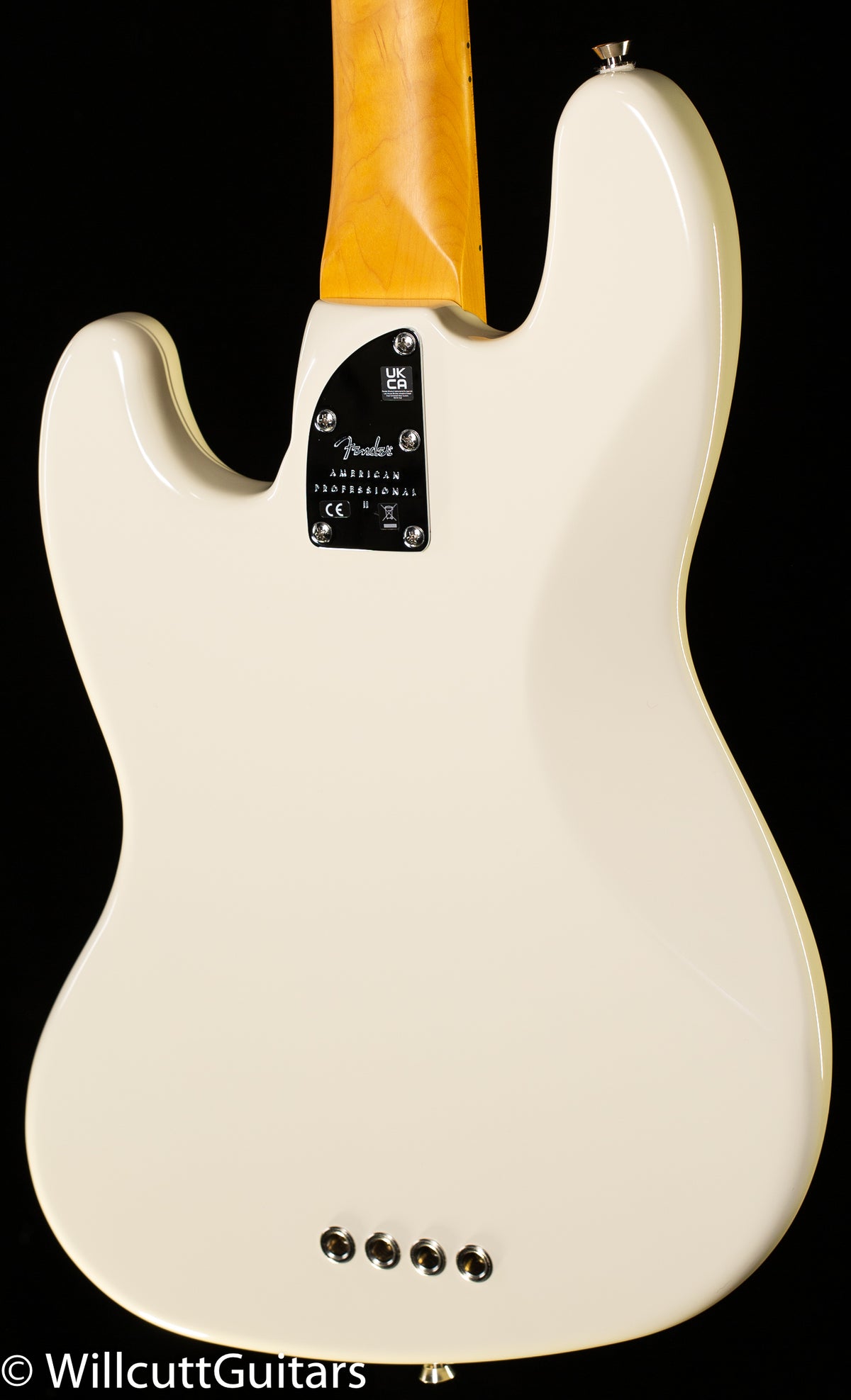 Fender American Professional II Jazz Bass, Maple Fingerboard, Olympic White (255)