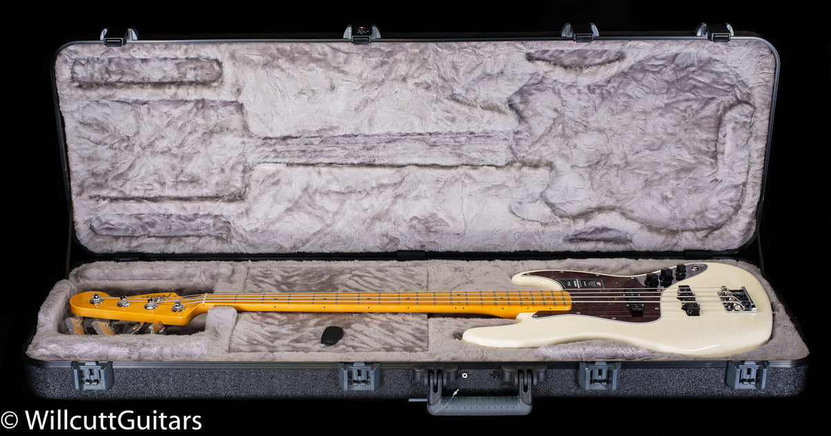 Fender American Professional II Jazz Bass, Maple Fingerboard, Olympic White (255)