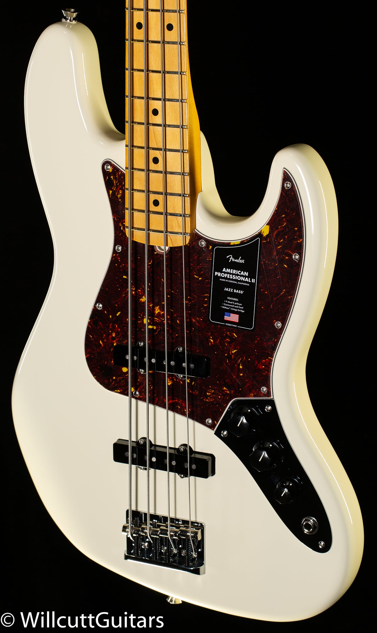 Fender American Professional II Jazz Bass Maple Fingerboard Olympic White (551)