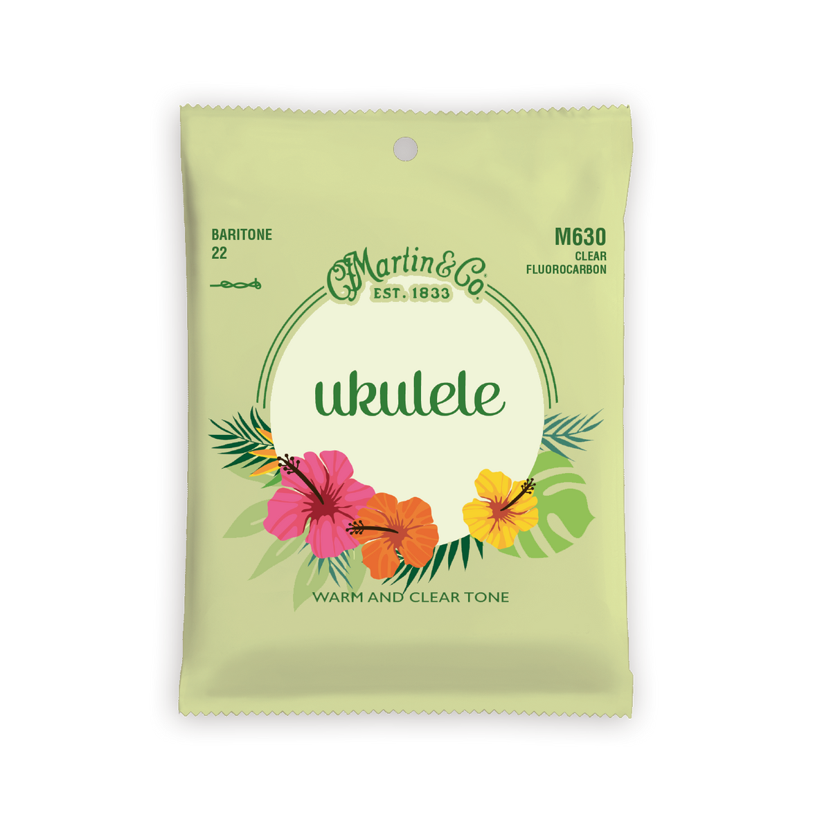 Martin Clear Fluorocarbon Ukulele Strings - Baritone