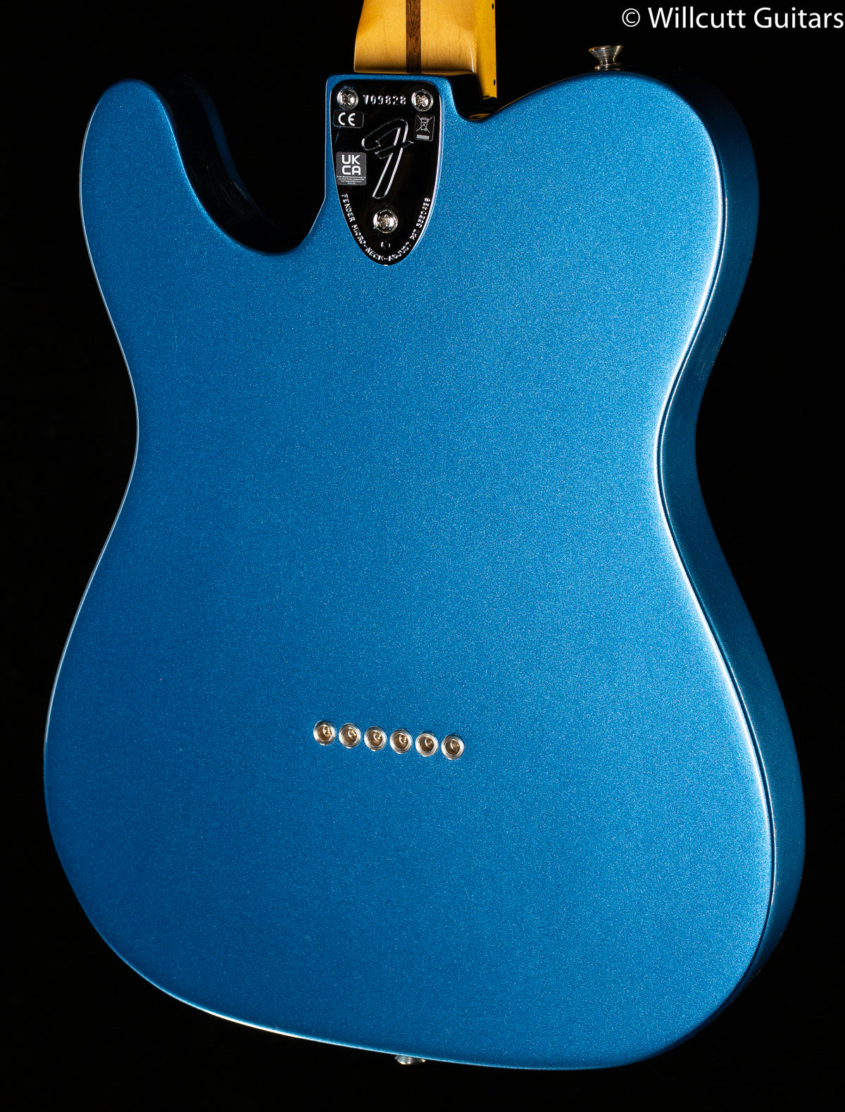 Fender American Vintage II 1972 Telecaster, Thinline Lake Placid Blue (828)