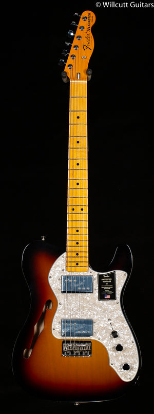 Fender American Vintage II 1972 Telecaster Thinline Maple Fingerboard 3-Color Sunburst (221)