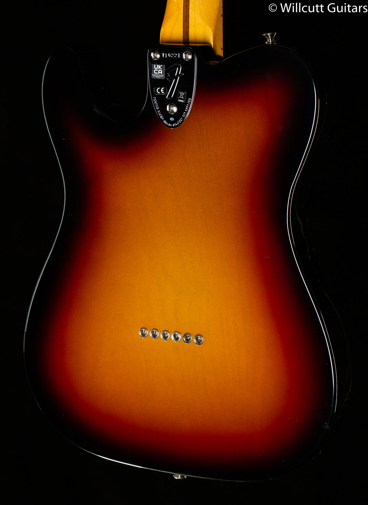 Fender American Vintage II 1972 Telecaster Thinline Maple Fingerboard 3-Color Sunburst (221)