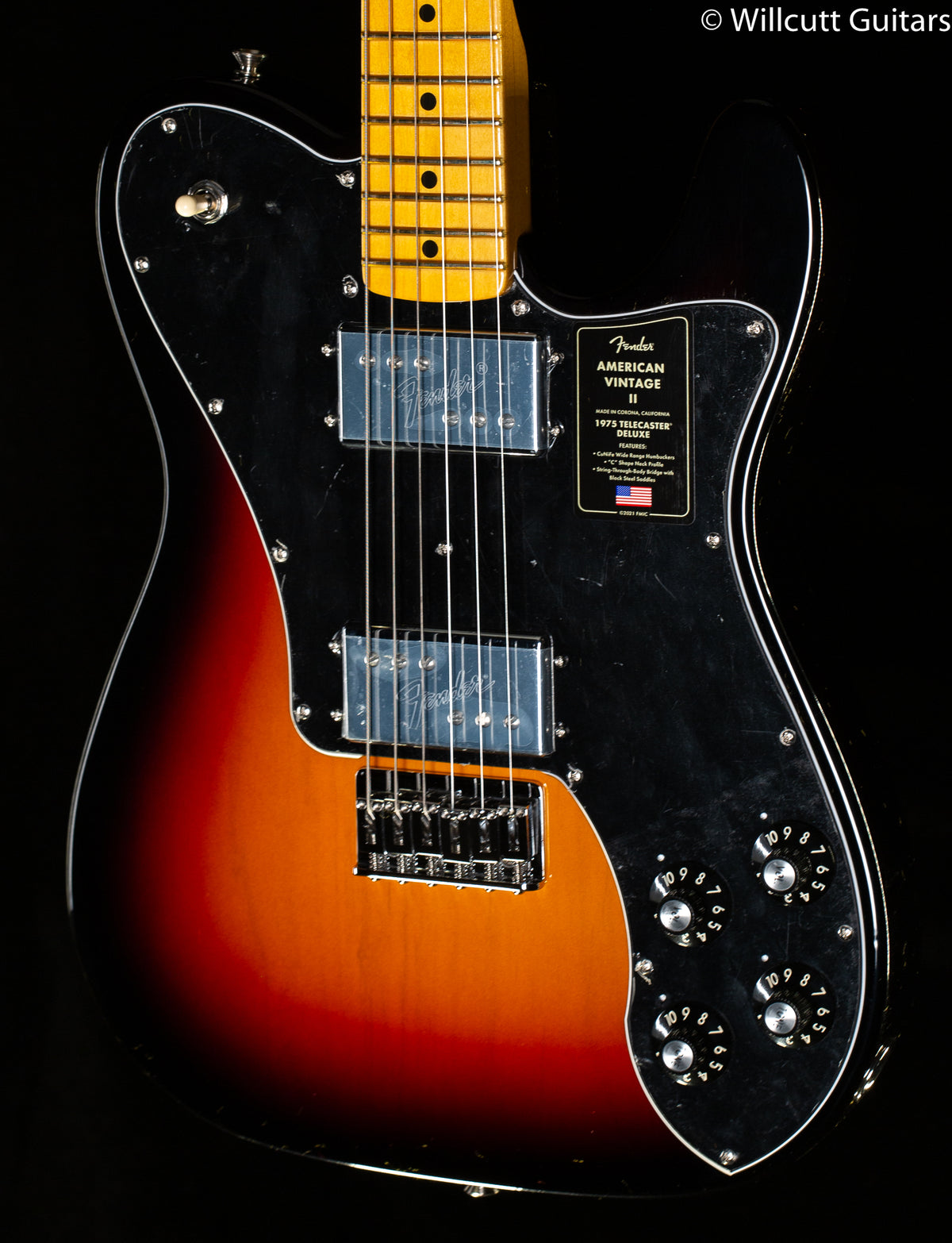 Fender American Vintage II 1975 Telecaster Deluxe 3-Color Sunburst (804)
