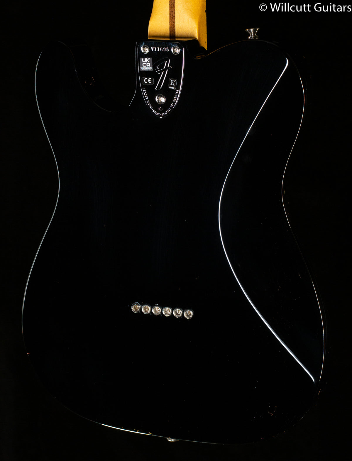 Fender American Vintage II 1975 Telecaster Deluxe Maple Fingerboard Black (695)