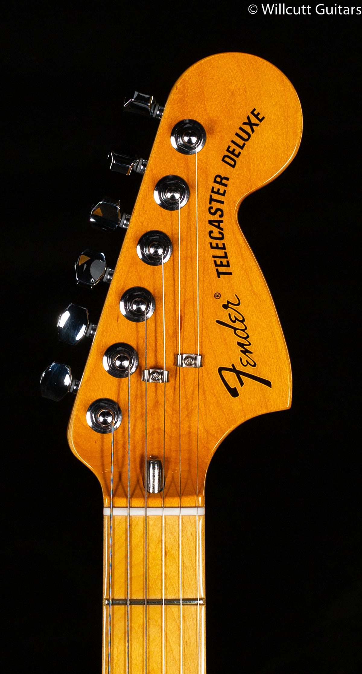 Fender American Vintage II 1975 Telecaster Deluxe Maple Fingerboard Black (695)