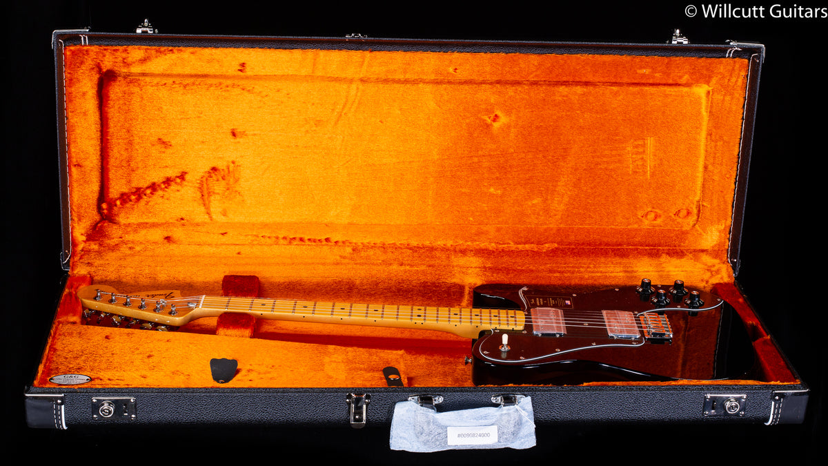 Fender American Vintage II 1975 Telecaster Deluxe Maple Fingerboard Black (695)