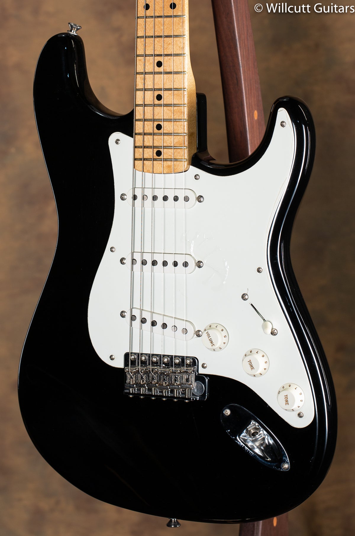 ギター Fender American Vintage 1956 Stratcaster Fender American Vintage '56 Stratocaster Black - Willcutt