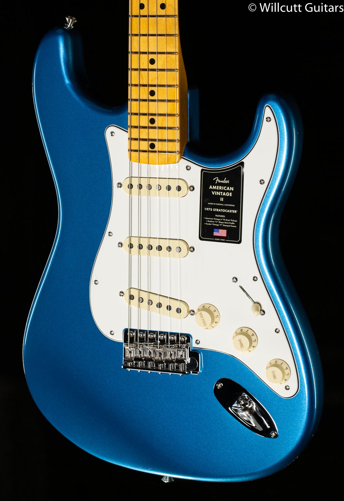 Fender American Vintage II 1973 Stratocaster Maple Fingerboard Lake Placid Blue (183)