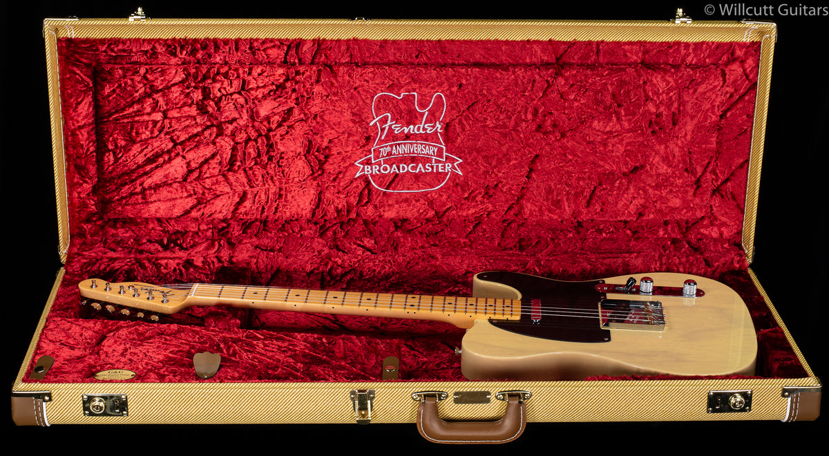 Fender 70th Anniversary Broadcaster Blackguard Blonde Maple Fingerboard