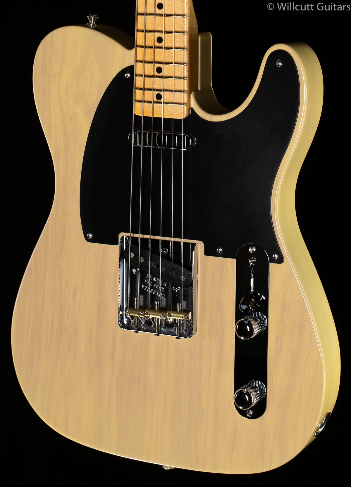 Fender 70th Anniversary Broadcaster Blackguard Blonde Maple Fingerboard