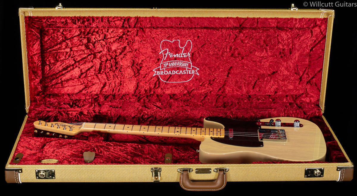 Fender 70th Anniversary Broadcaster Blackguard Blonde Maple Fingerboard