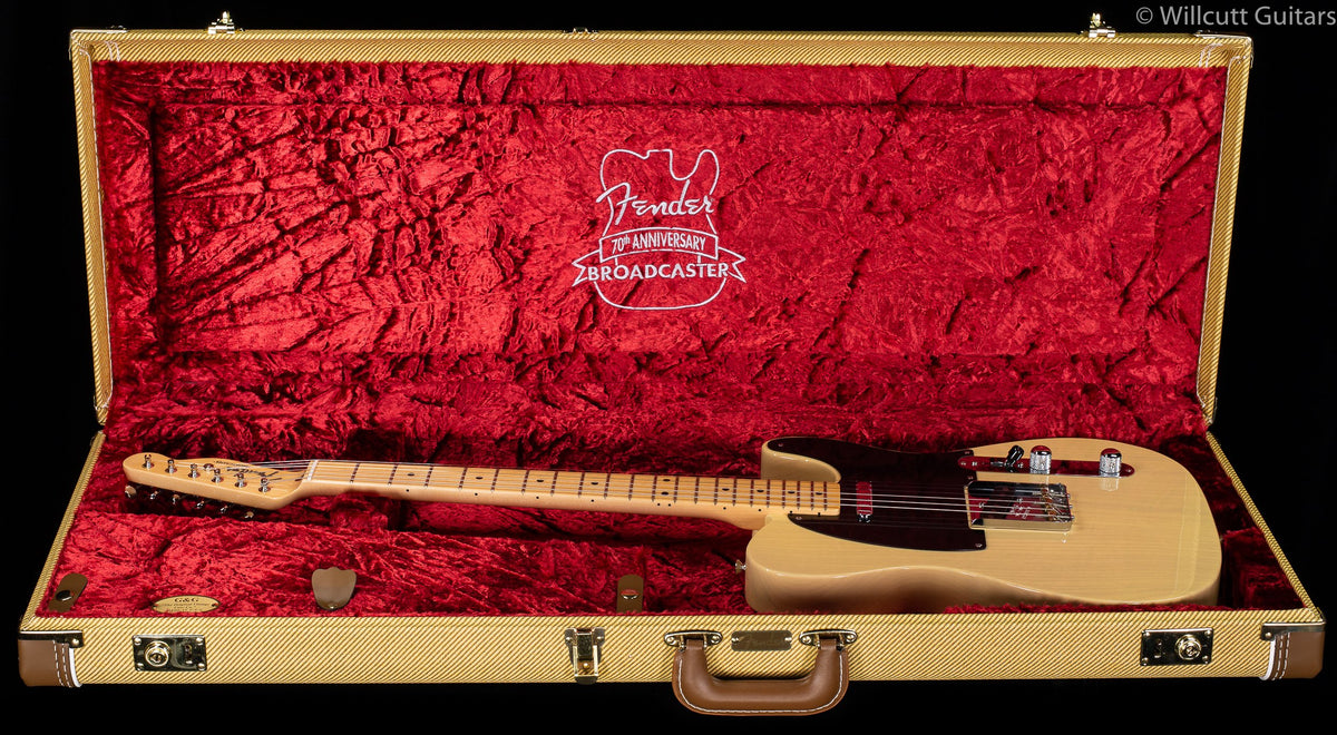 Fender 70th Anniversary Broadcaster Blackguard Blonde Maple Fingerboard