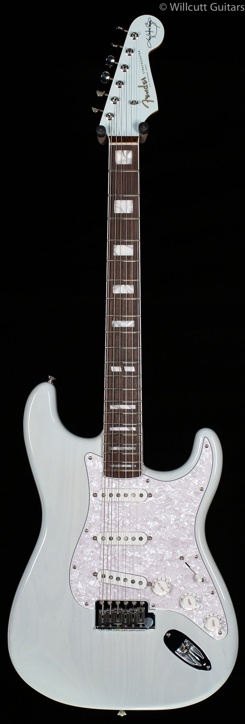 Fender Kenny Wayne Shepherd Stratocaster Transparent Faded Sonic Blue Rosewood Fingerboard DEMO