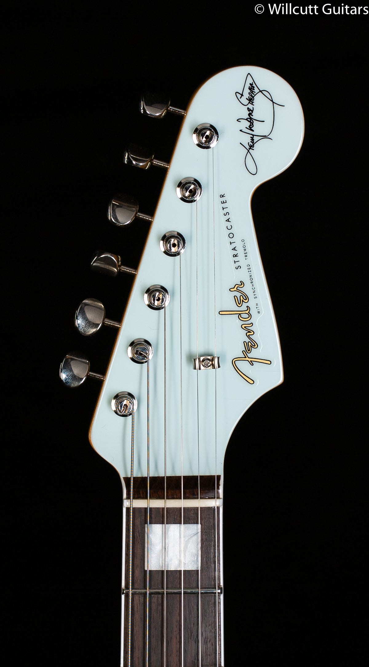 Fender Kenny Wayne Shepherd Stratocaster Transparent Faded Sonic Blue Rosewood Fingerboard DEMO