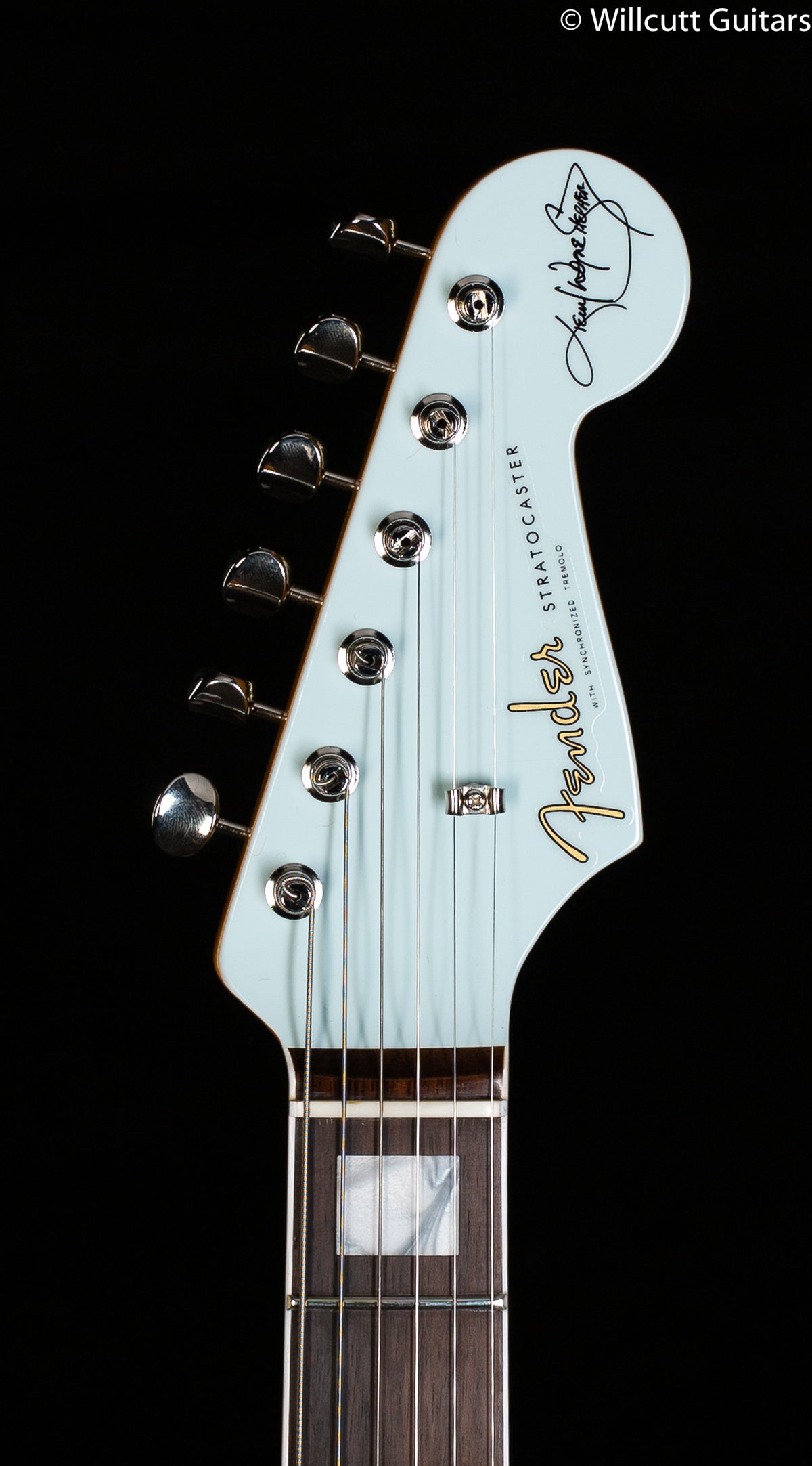 Fender Kenny Wayne Shepherd Stratocaster Transparent Faded Sonic Blue Rosewood Fingerboard DEMO