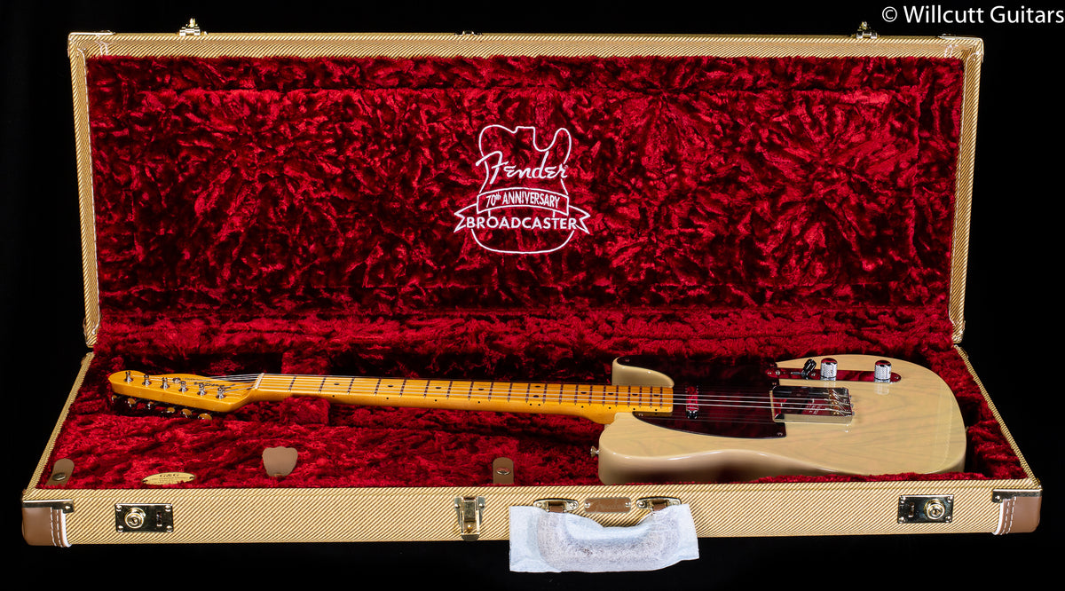 Fender 70th Anniversary Broadcaster Blackguard Blonde Maple Fingerboard