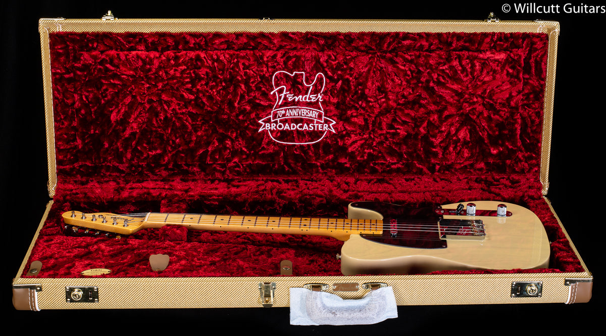 Fender 70th Anniversary Broadcaster Blackguard Blonde Maple Fingerboard