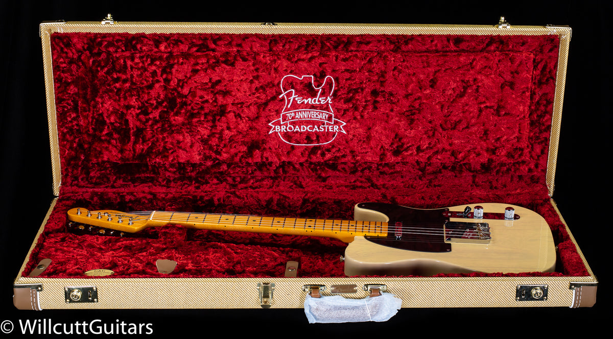 Fender 70th Anniversary Broadcaster Blackguard Blonde Maple Fingerboard
