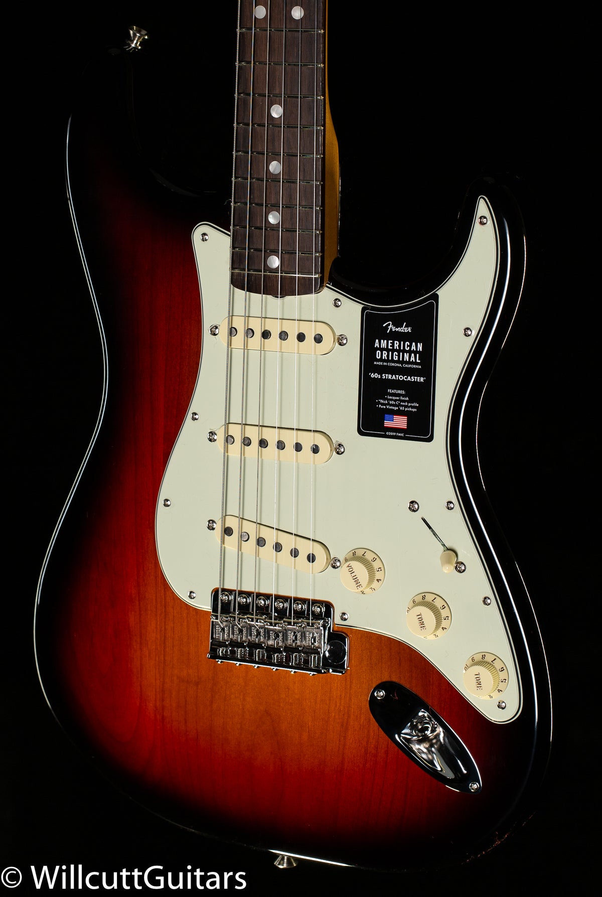 DEMO Fender American Original &#39;60s Stratocaster 3-Color Sunburst