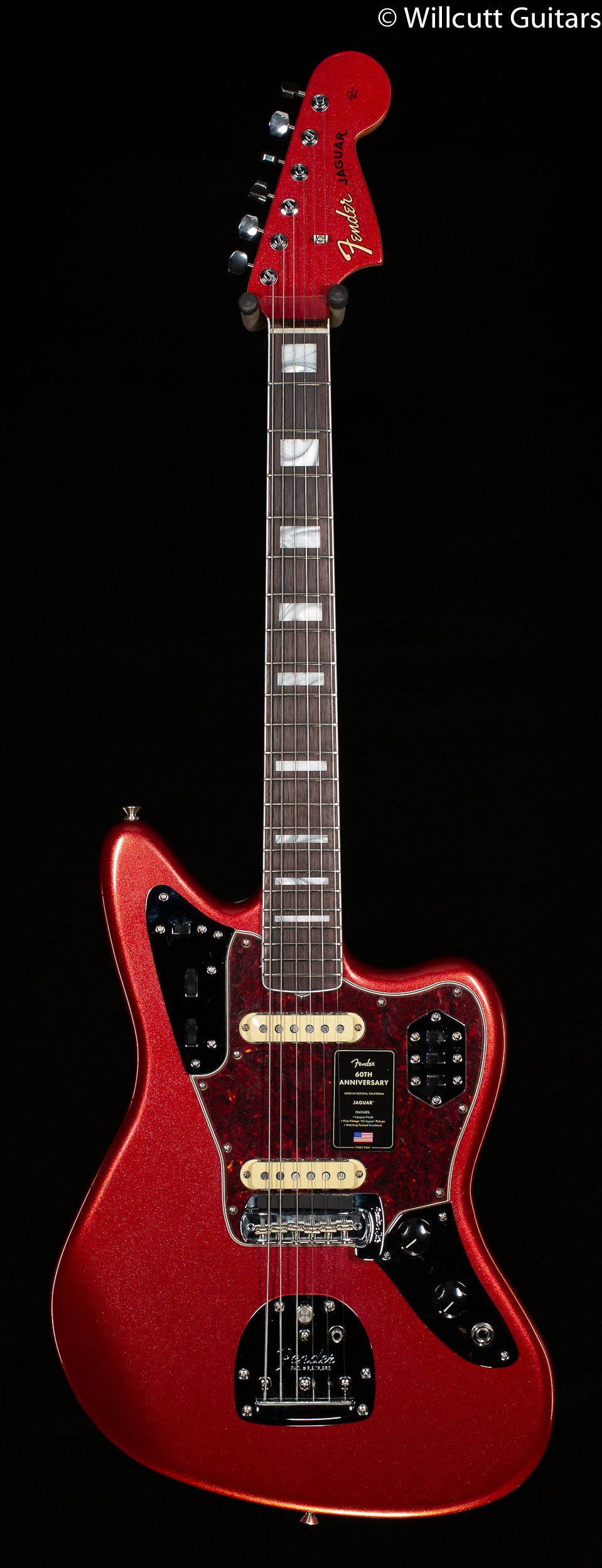 Fender 60th Anniversary Jaguar Mystic Dakota Red - Willcutt Guitars
