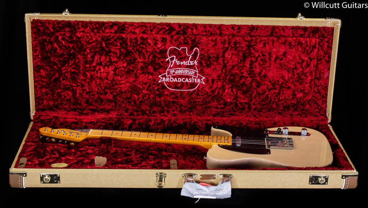 Fender 70th Anniversary Broadcaster Blackguard Blonde Maple Fingerboard