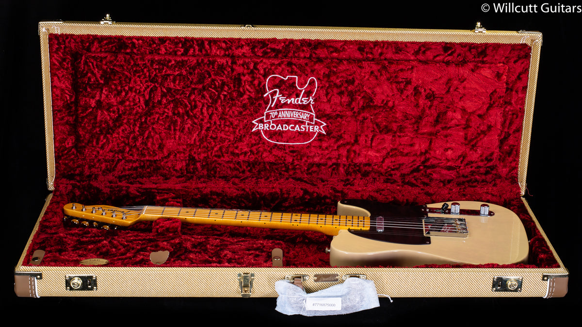 Fender 70th Anniversary Broadcaster Blackguard Blonde Maple Fingerboard
