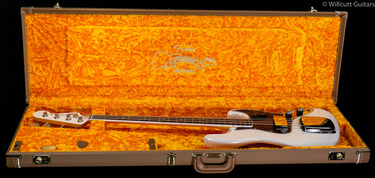 Fender 60th Anniversary Jazz Bass Arctic Pearl Rosewood