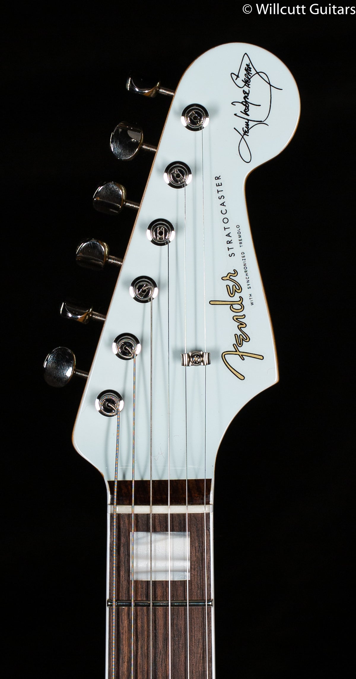 Fender Kenny Wayne Shepherd Stratocaster Transparent Faded Sonic Blue Rosewood Fingerboard (942)