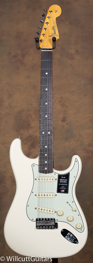 DEMO Fender American Original '60s Stratocaster Rosewood Fingerboard Olympic White (398)